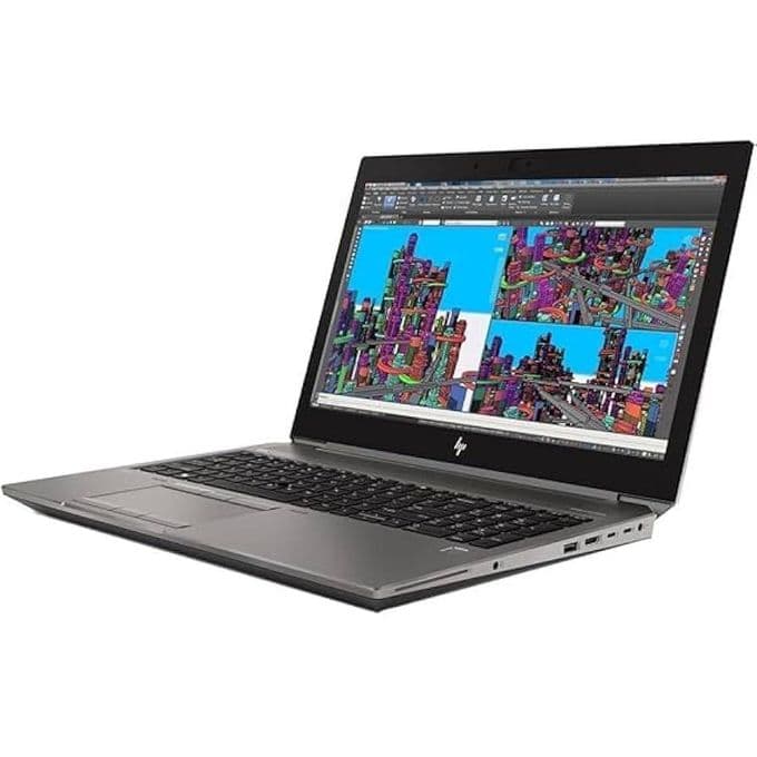 HP ZBook Fury 17 G5 - Intel Core i7 - 32GB RAM - 512GB SSD - Backlit Keyboard - Original French Layout - Fingerprint Reader - 17.3' FHD Screen - Win 10 Pro - Ash Brown - Graphics 6 - (Reinstalled)