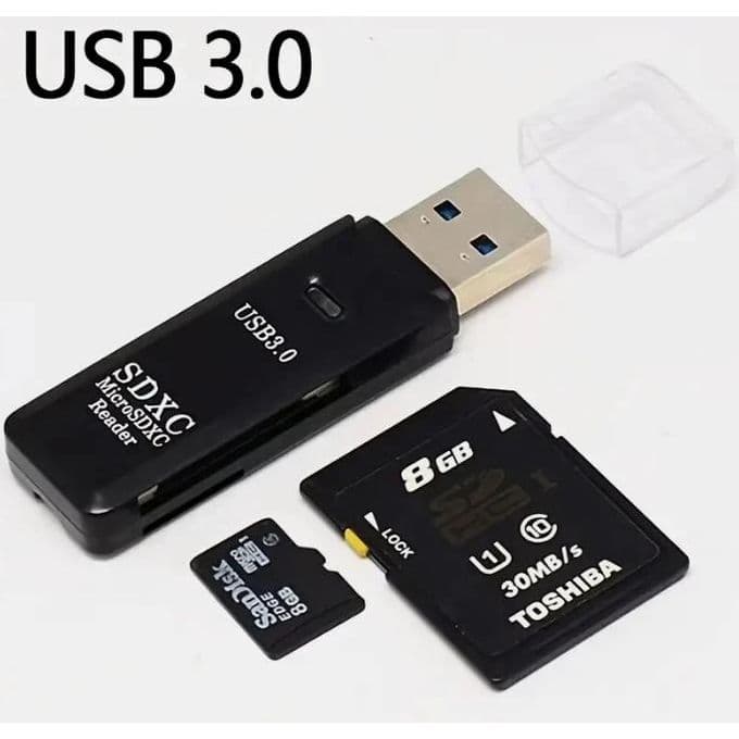 General Lot de lecteurs de cartes mémoire et adaptateurs USB 3.0 (Micro SD, SDHC, TF) pour PC, ordinateur portable et appareil photo